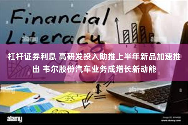 杠杆证券利息 高研发投入助推上半年新品加速推出 韦尔股份汽车业务成增长新动能