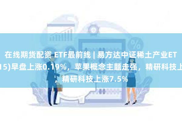 在线期货配资 ETF最前线 | 易方达中证稀土产业ETF(159715)早盘上涨0.19%，苹果概念主题走强，精研科技上涨7.5%