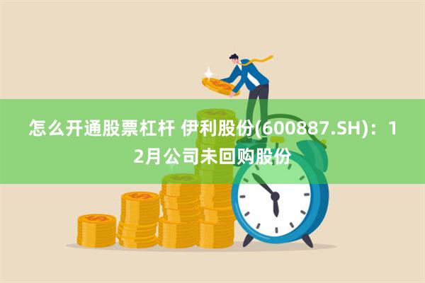 怎么开通股票杠杆 伊利股份(600887.SH)：12月公司未回购股份