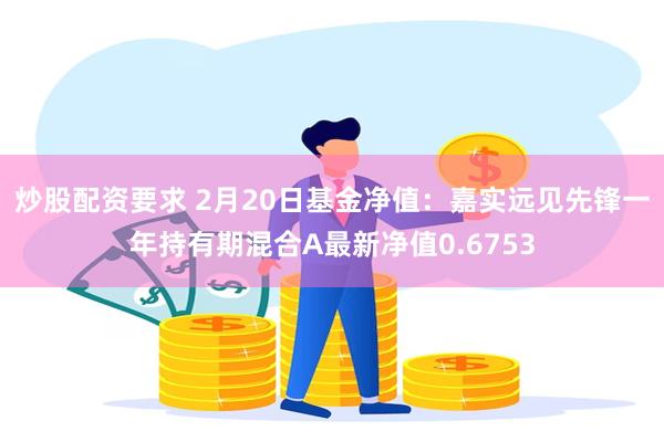 炒股配资要求 2月20日基金净值：嘉实远见先锋一年持有期混合A最新净值0.6753